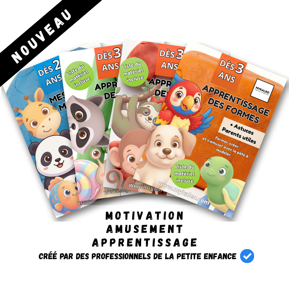 Pack Complet Mykaleo – Les 4 Cahiers de Modelage (dès 2 ans)