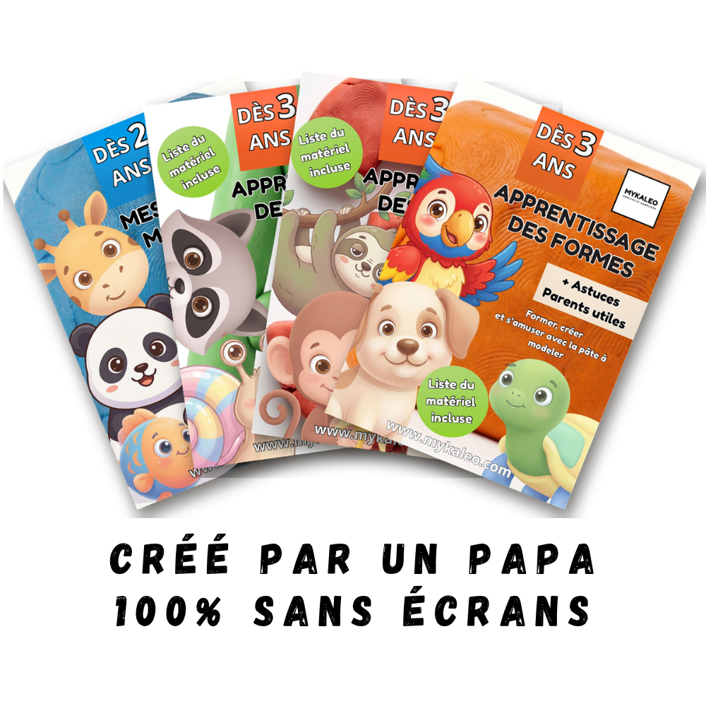 Pack Complet Mykaleo – Les 4 Cahiers de Modelage (dès 2 ans)