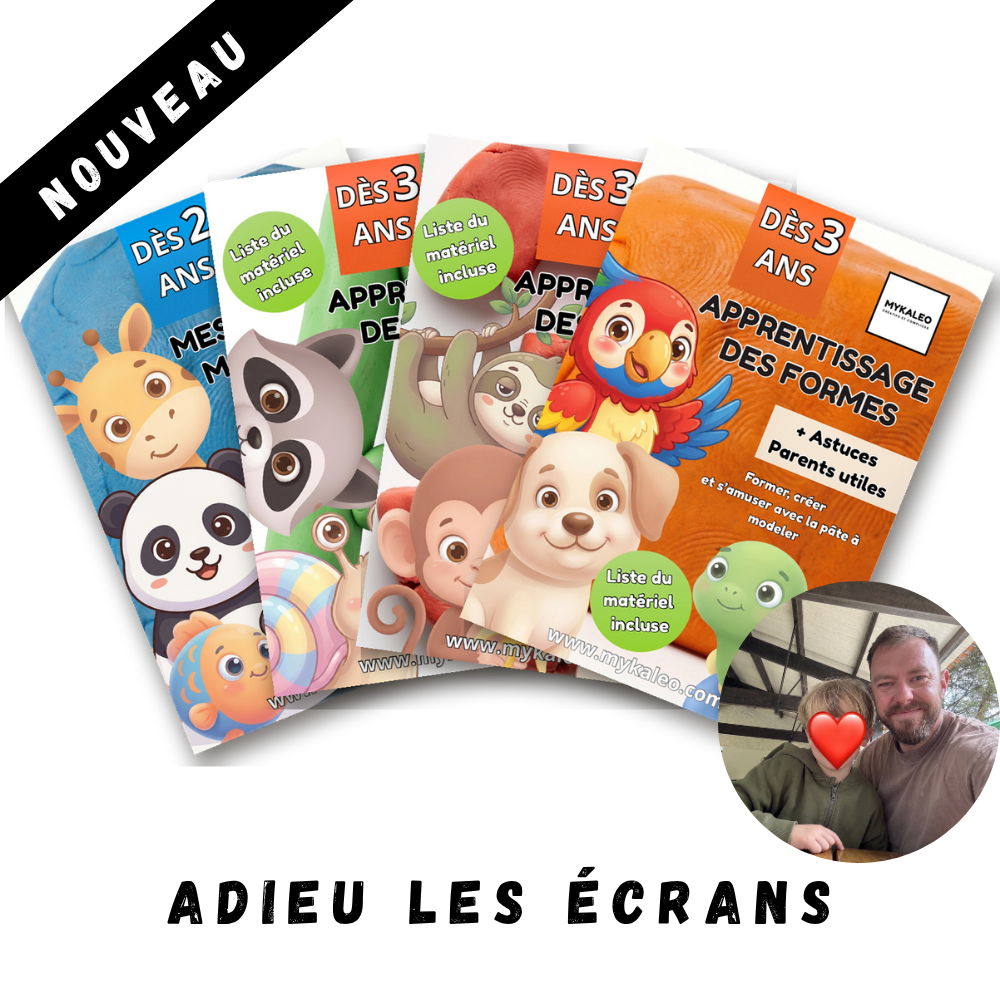 Pack Complet Mykaleo – Les 4 Cahiers de Modelage (dès 2 ans)